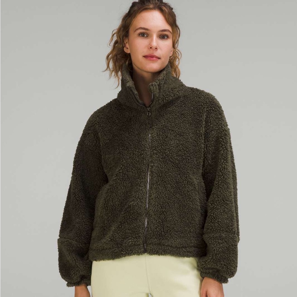 EUC Lululemon Cinchable fleece full zip